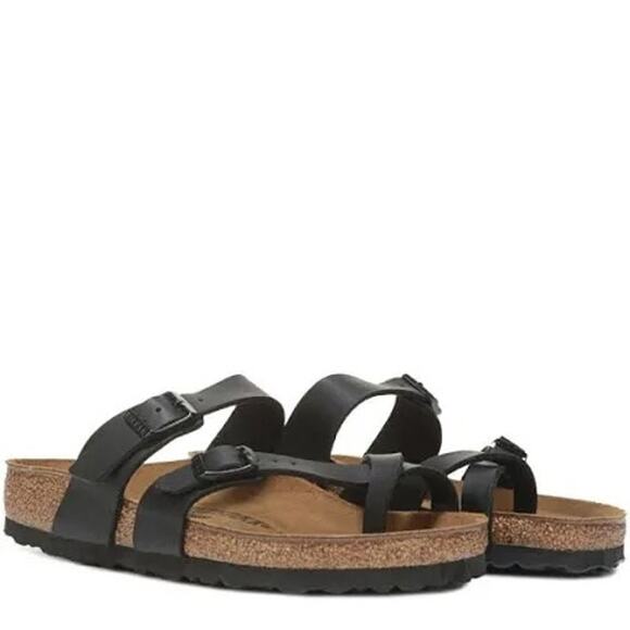 Birkenstock Mayari Birko-Flor - Black Sandals Size 40 - Picture 8 of 8